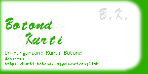 botond kurti business card