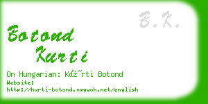 botond kurti business card